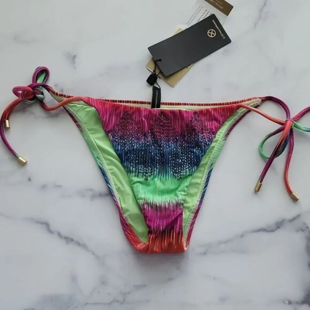 Vix france tie SIDE BEADED SWIM BOTTOM
